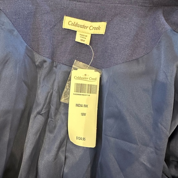 Blue COLDWATER CREEK BLAZER SIZE 18W 💙 - Picture 9 of 9